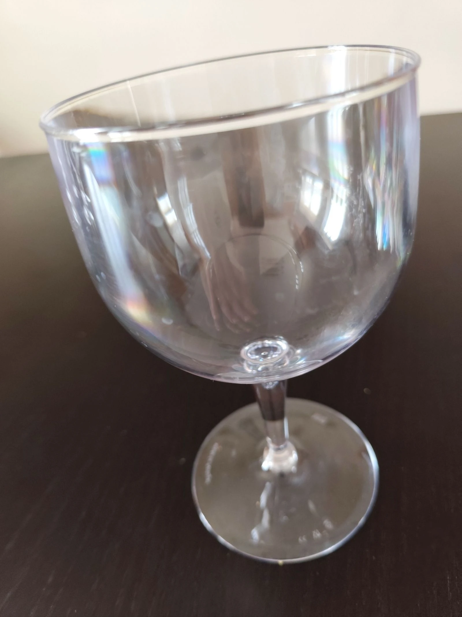 Lote de 6 Copos com Pé Transparentes - Plástico (Novos) – photo 4